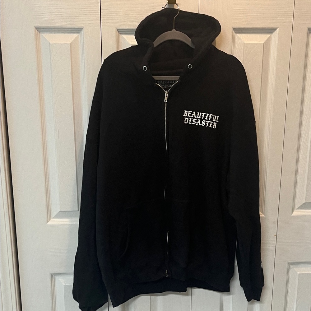 Beautiful Disaster Women’s Black Zip-Up Hoodie